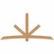 Ekena Millwork Alberta Timber Gable Bracket, Western Red Cedar, 108"W x 54"H x 5 1/2"D x 5 1/2"F, 12/12 Pitch GBW108X54X0606ALB00SWR - alternate 1